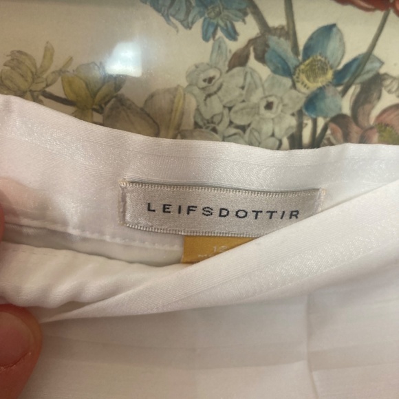 🤍SALE🤍 Anthropologie Leifsdottir White Skirt - Picture 3 of 8